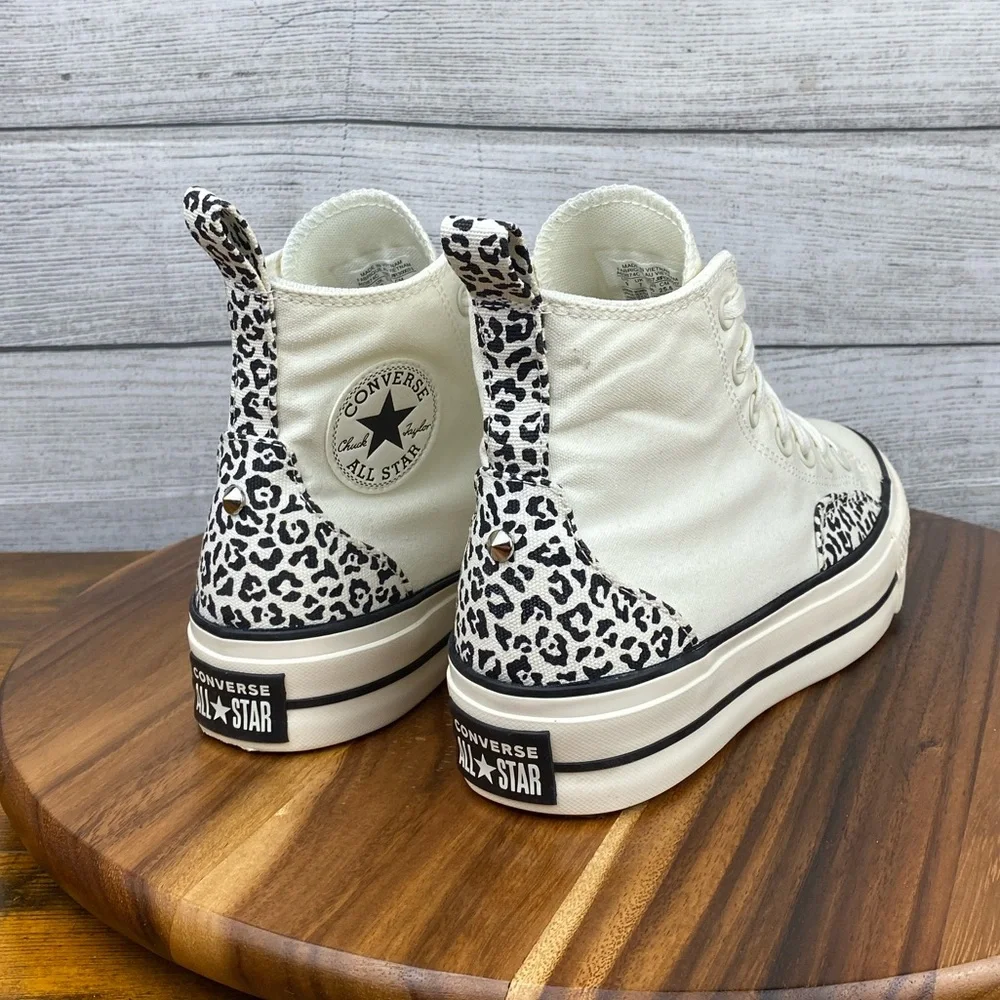 Converse Chuck Taylor All Star Lift Platform High Animalier Shoe A03874C Women 9